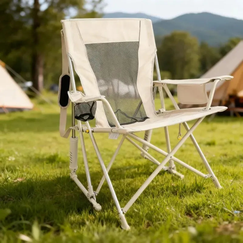 Extra-Wide Rocking Chair, 350lbs Weight Capacity, Cozy Backrest (Free Table Included)