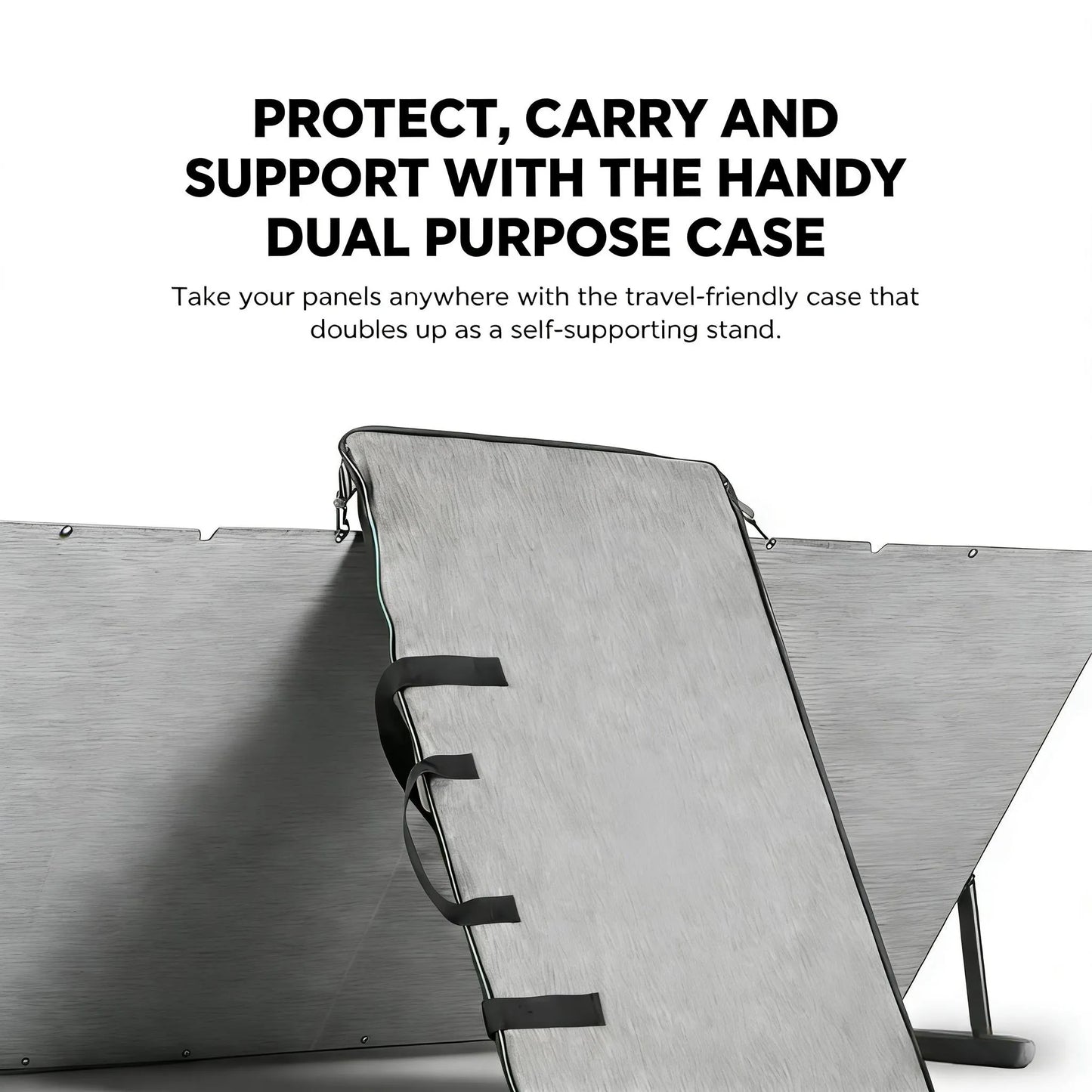 400W Portable Solar Panel, Foldable, IP68 Waterproof with Stand