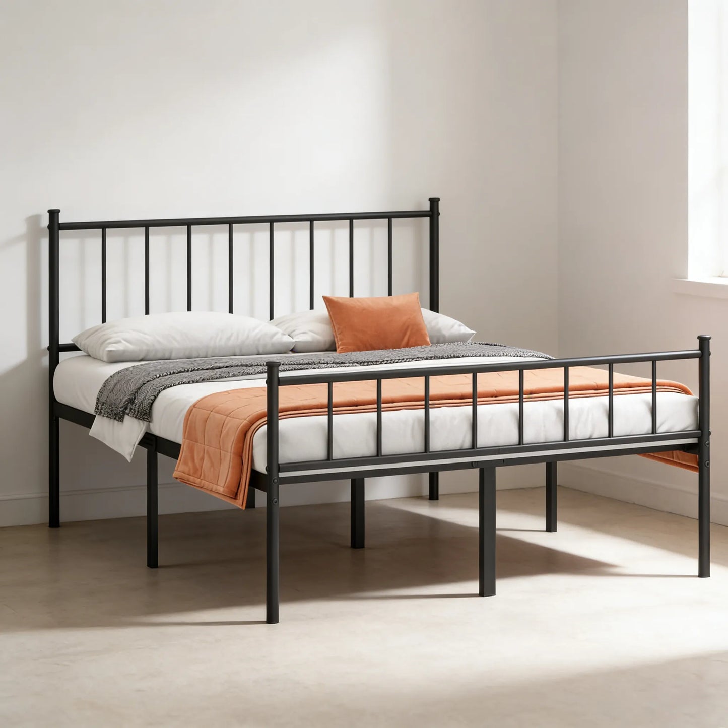 Full Size Metal Platform Bed Frame (75"×54")
