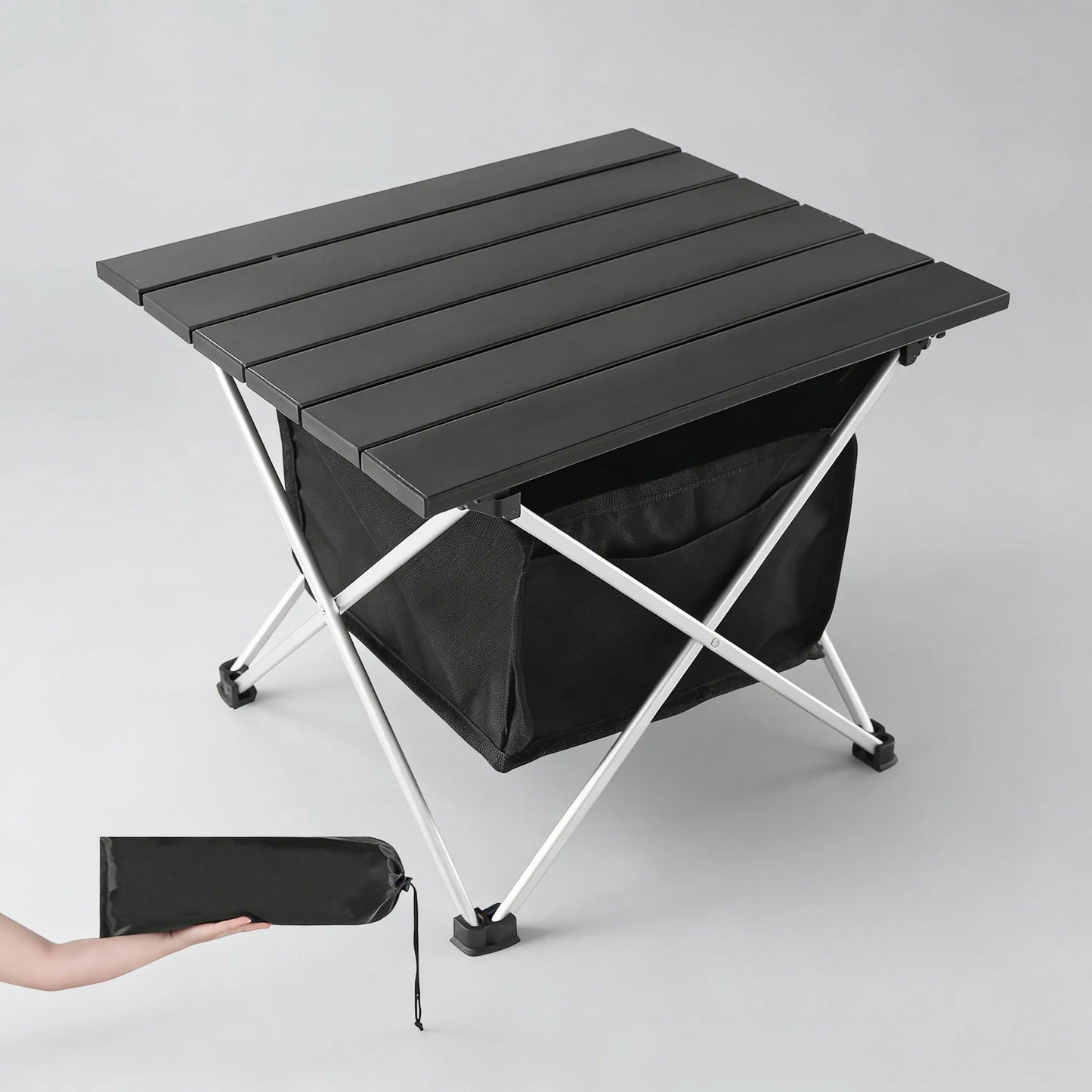 Ultralight Aluminum Folding Table with Carry Bag, Multi-Use Outdoor